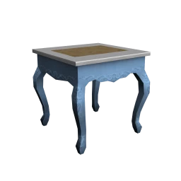 Chic Blue Accent Table