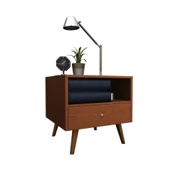 Mallory Bed Side Table - Wood