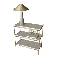 Burke Décor Felix Nightstand (Antique Brass) by BD Studio