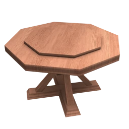 Delacorte Lazy Susan Table - Plain