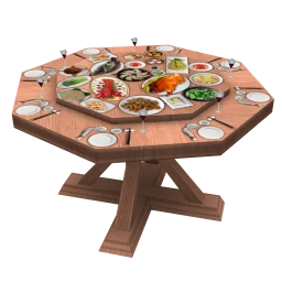Delacorte Lazy Susan Table - Set