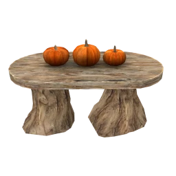 Cosmos Carved Tree Trunk Dining Table