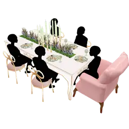 Cosmos Spring Garden Dining Table