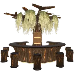 Cosmos Moss Green Tree Bar