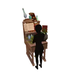 Cosmos Foxglove Academy Workbench With Cauldron - Interactive