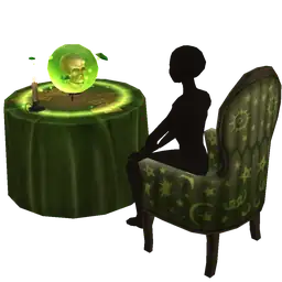 Cosmos Crystal Ball Side Table - Interactive