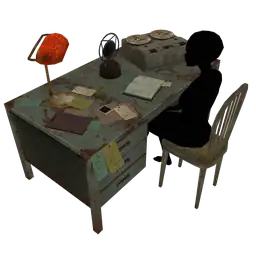 Cosmos Voices From Beyond Recording Desk - Interactive