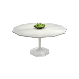 Lippa 60" Wood Top Dining Table In White 