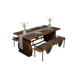 LOFT Pinto Bean Dinner Table