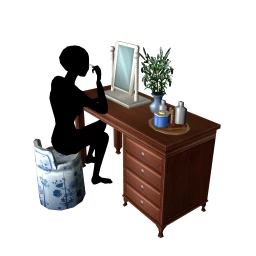 Luxe Crocker Vanity Table - interactive