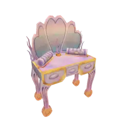 Luxe Clouds Sea Shell Makeup Table