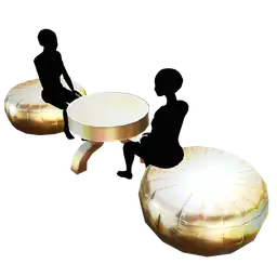 Luxe Festival Lounge Seat And Coffee Table