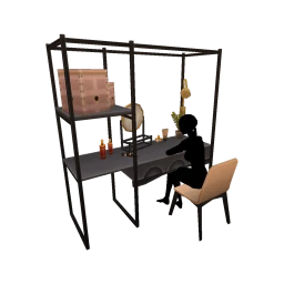 Luxe Hathor Vanity Mirror - interactive