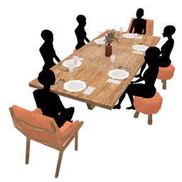 Luxe Ski Chalet Dining Table