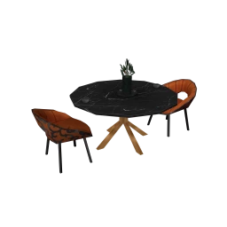 Luxe Flowing Fire Dining Table