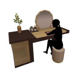 Luxe Masterpiece Perfection Makeup Table - interactive