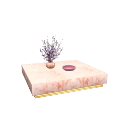 Luxe Blush Gold Square Coffee Table