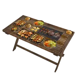 Mod Freedom Fest Chill & Grill Buffet Table