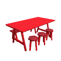 Rio Vista Vermelho Bench