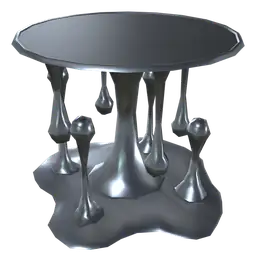 Mod Chrome Dripping Coffee Table