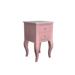 Chic Pink Bedside Table
