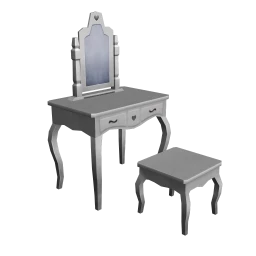 Chic White Dressing Table