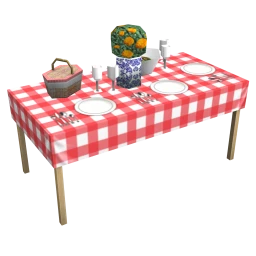 Aardbei Garden Dining Table - Decorated