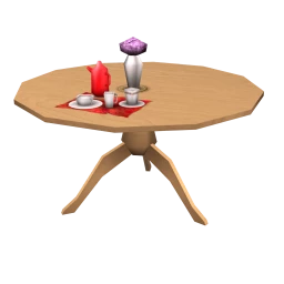 Ploegen Round Country Table - Decorated