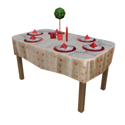 Decorated Festive Dining Table - Friends and Family