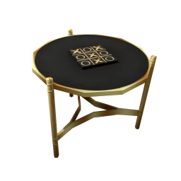 Black Hues Stucco Coffee Table