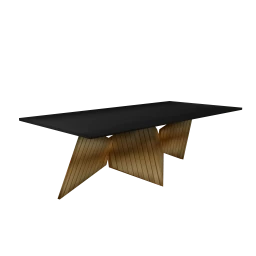 Black Hues Capital Dining Table