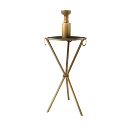 Black Hues Fresco Side Table