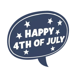 4th of July Sticker