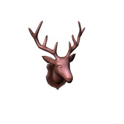 Wall Mounted Bronze Stag Head