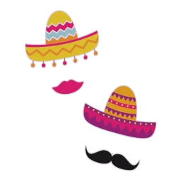 Stylish Sombrero Sticker