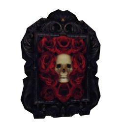 Afterlife Floral Skeleton Wall Art