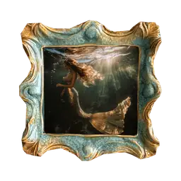 Cosmos Siren's Dream Mother-Of-Pearl Framed Painting
