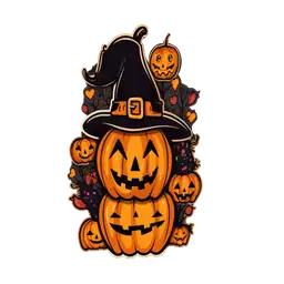 Cosmos Happy Halloween Pumpkin Sticker