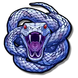 Cosmos Haunted House Hypnotic Snake Sticker