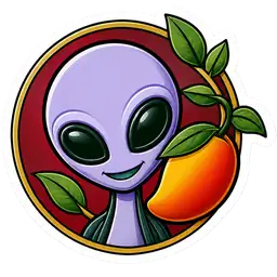 Area 51 Mango Sticker