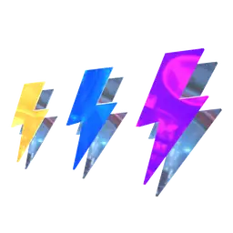 Cosmos Chromatic Thunderbolt Wall Decor