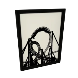 Framed Rollercoaster Print