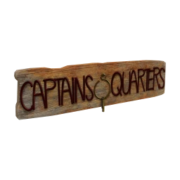 Cosmos Captain's Quarters Sign