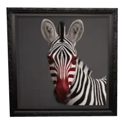Cosmos The Zebra Framed Poster