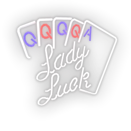 Downtown Bar "Lady Luck" Wall Neon