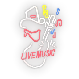 Downtown Bar "Live Music" Wall Neon