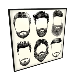 Facial Hair Wall Art