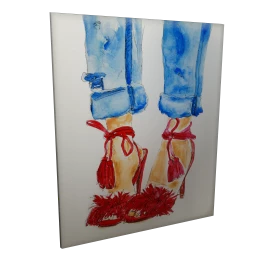 Dream House Fluffy Sandals Wall Art