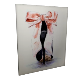Dream House Pink Bow Stiletto Wall Art