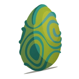 Green Dragon Egg Sticker